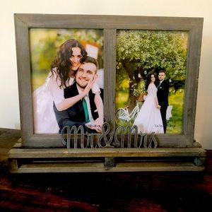 Double Wooden Wedding Frame